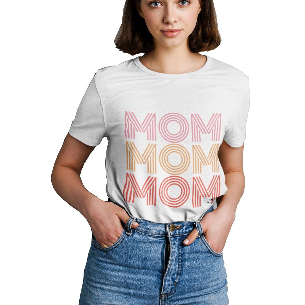 

Футболка Mom — подарок на День матери лучшей маме Onetify, белый