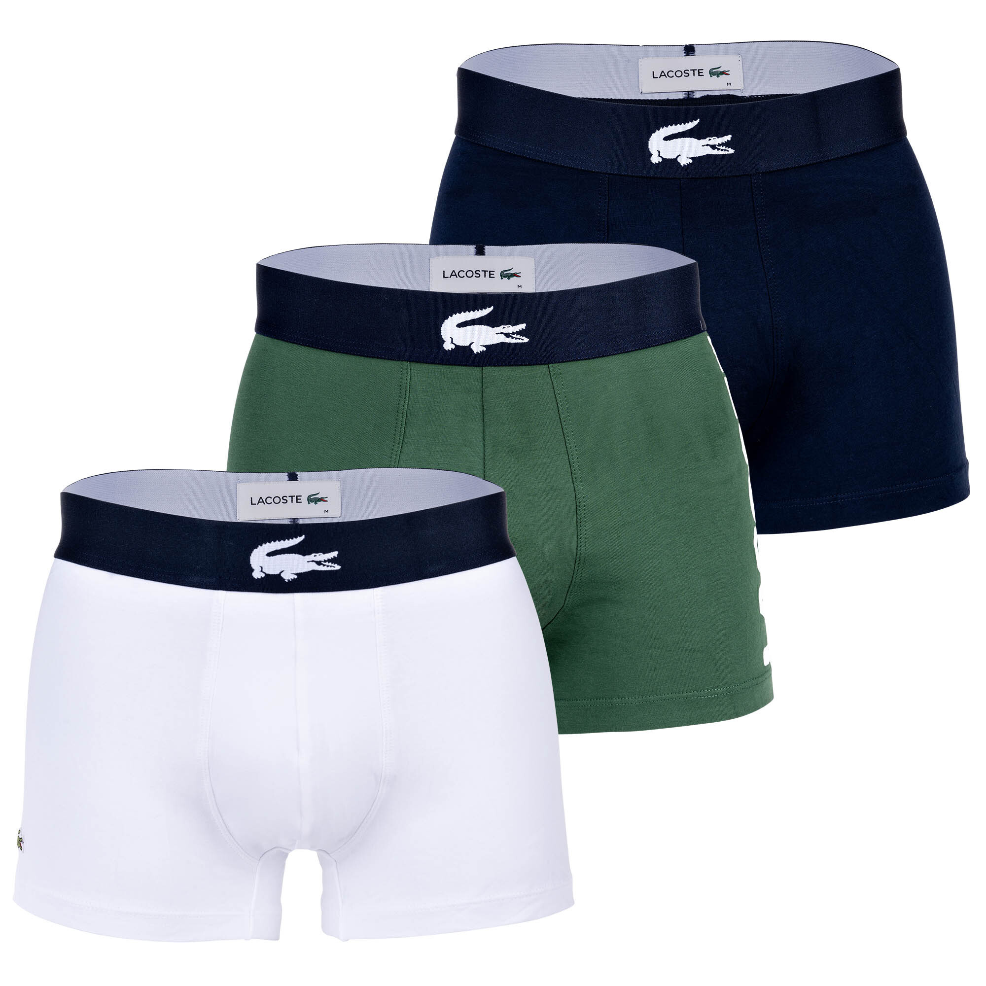 

Боксеры Lacoste Boxershort 3 шт, цвет Grün/Dunkelblau/Weiß