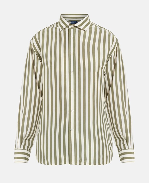 

Шелковая блузка Polo Ralph Lauren, зеленый