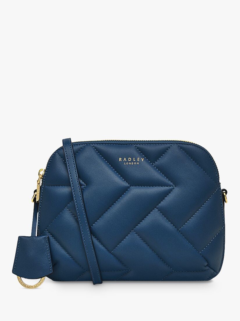 

Стеганая кожаная стеганая сумка через плечо Dukes Place Radley, глубокое море