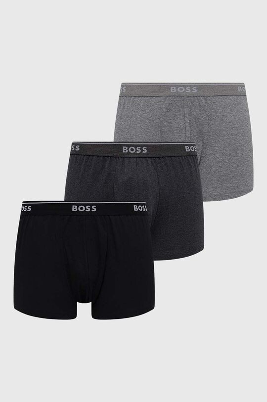 

Комплект хлопковых боксеров, 3 пары Boss, серый
