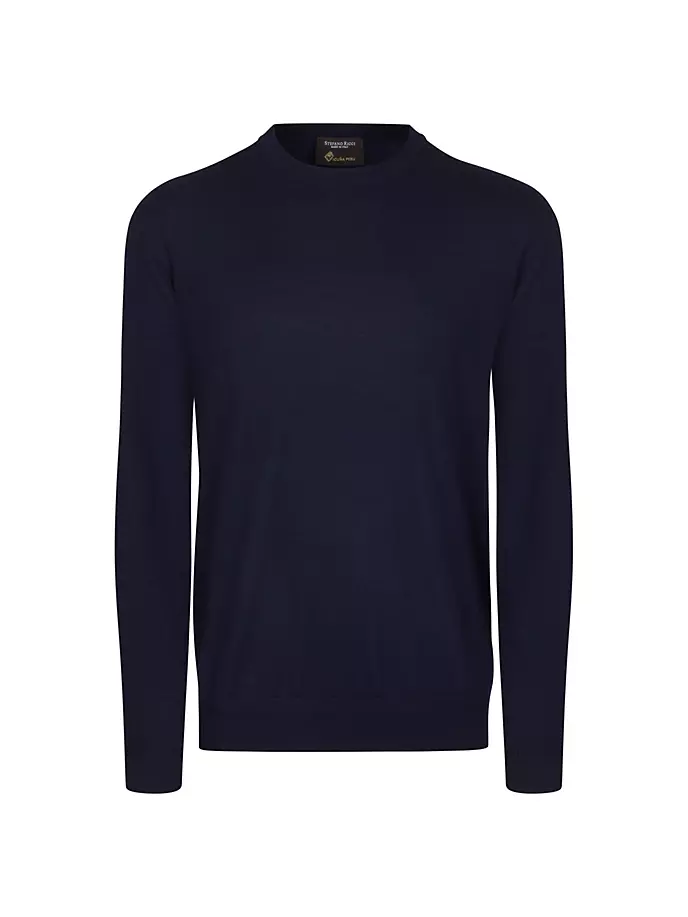 

Свитер с круглым вырезом Stefano Ricci, синий