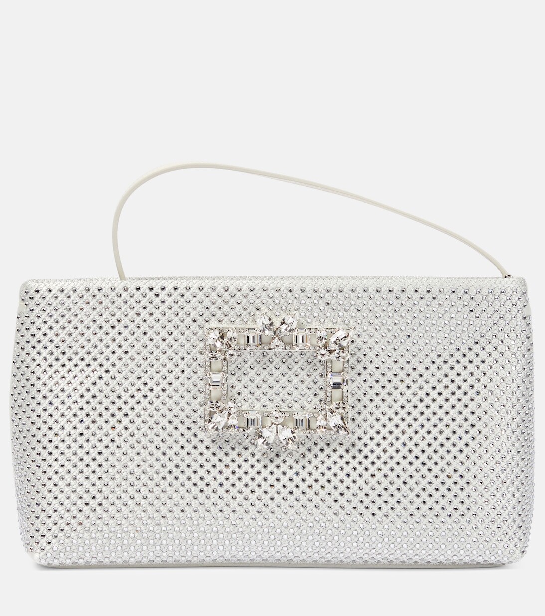 

Декорированная мини-сумка на плечо RV Nightlily Roger Vivier, белый
