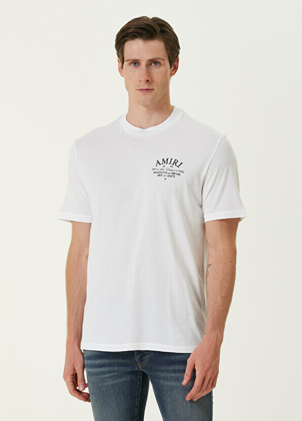 

Белая футболка с логотипом Amiri, Белый