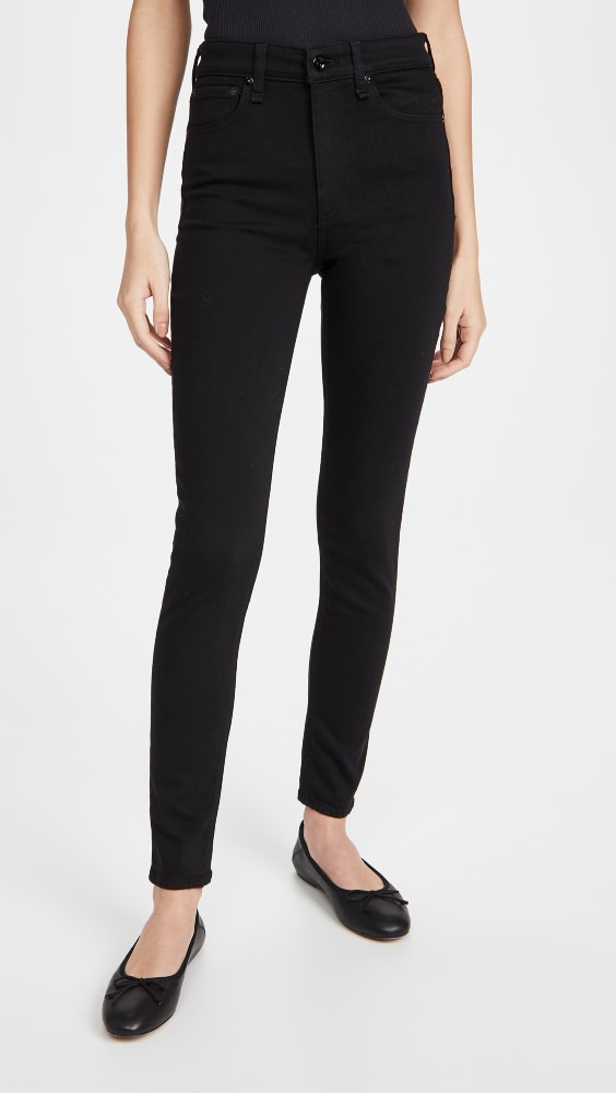 

Джинсы Rag & Bone Nina High Rise Skinny, черный