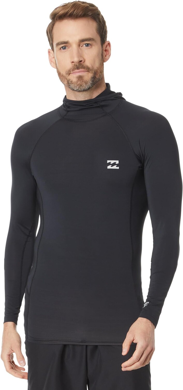 

Плавки Billabong Strike Mission Long Sleeve Hooded Rashguard, черный