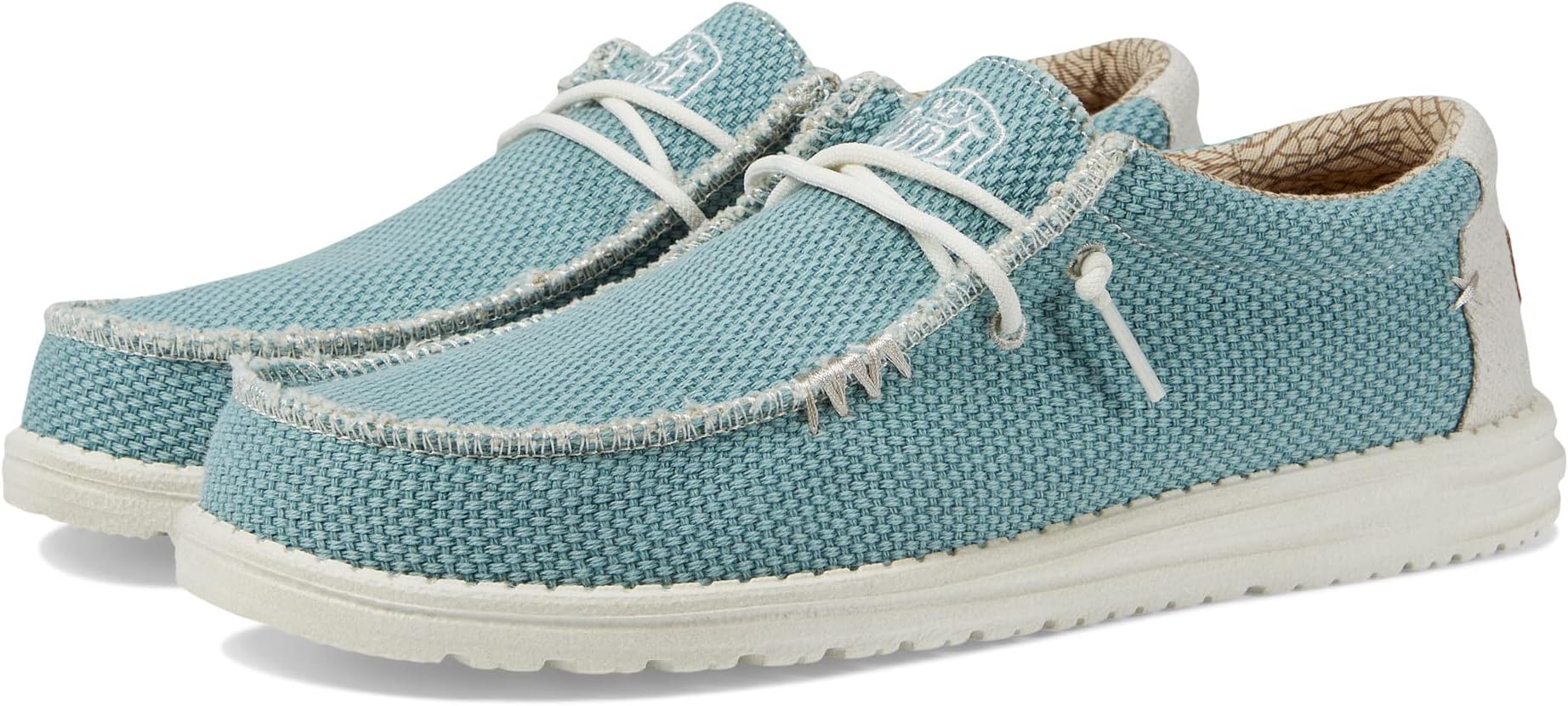 

Кроссовки Wally Braided Slip-On Casual Shoes Hey Dude, цвет Aqua