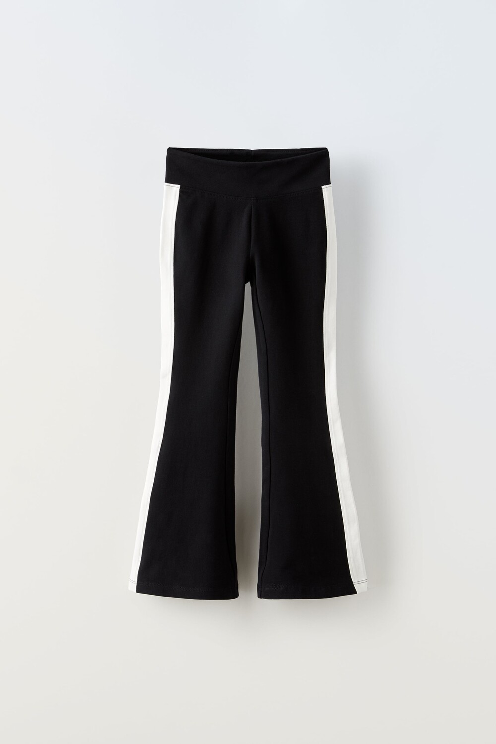 

Леггинсы в полоску Zara, черный/белый
