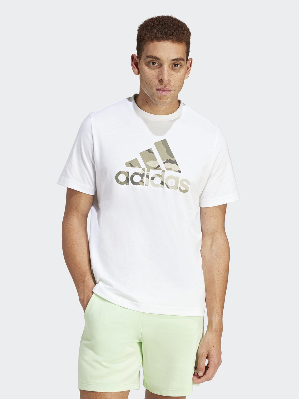 Футболка с принтом M Camo G T adidas Sportswear, белый