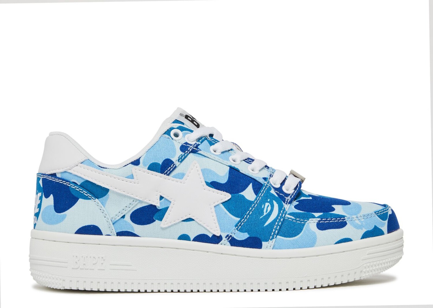 

Кроссовки BAPE Bapesta Low '20Th Anniversary - Blue Abc Camo', синий