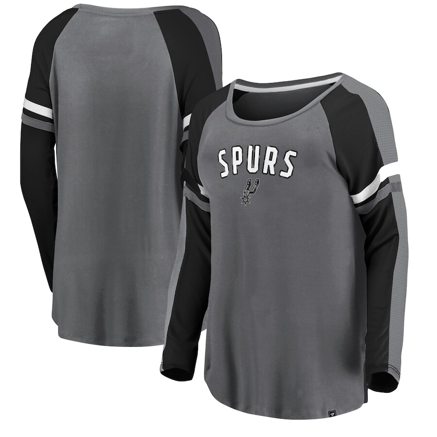 

Футболка с длинным рукавом Fanatics Branded San Antonio Spurs, серебряный