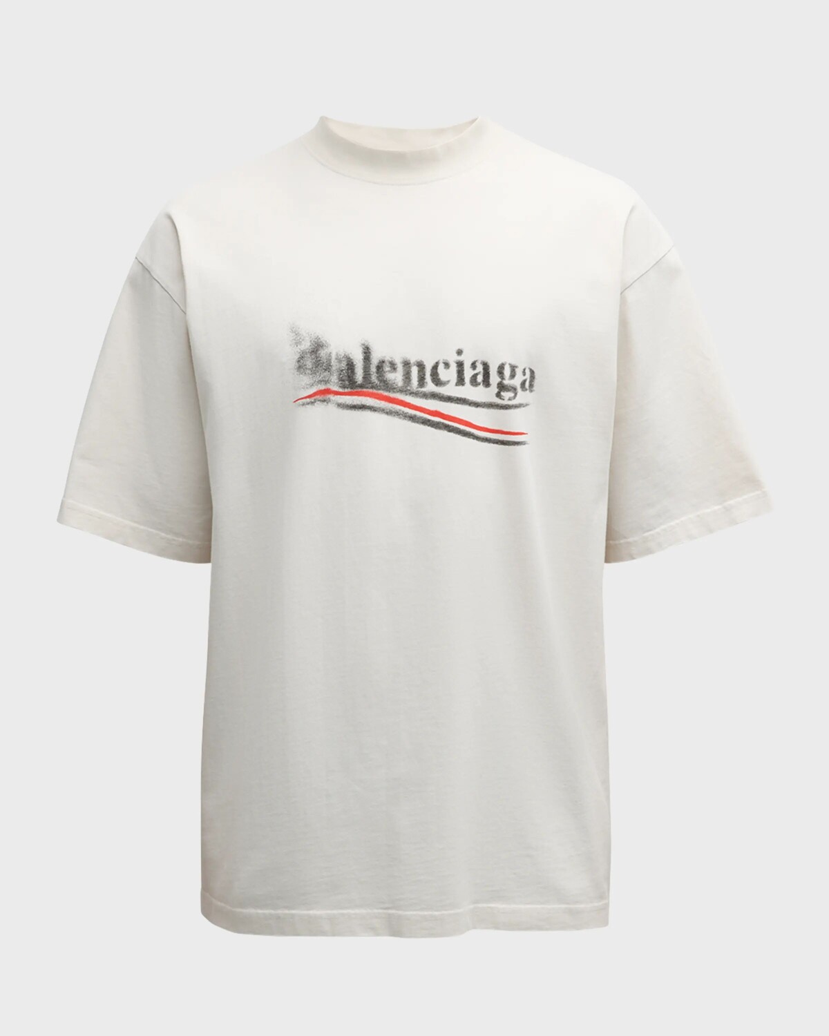 

Мужская футболка с логотипом политической кампании Balenciaga, белый/черный