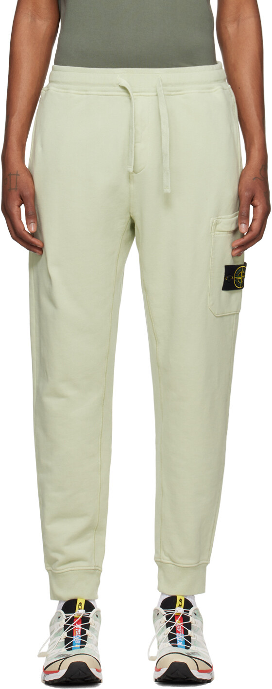 

Зеленые спортивные штаны с нашивками Stone Island, цвет Pistachio
