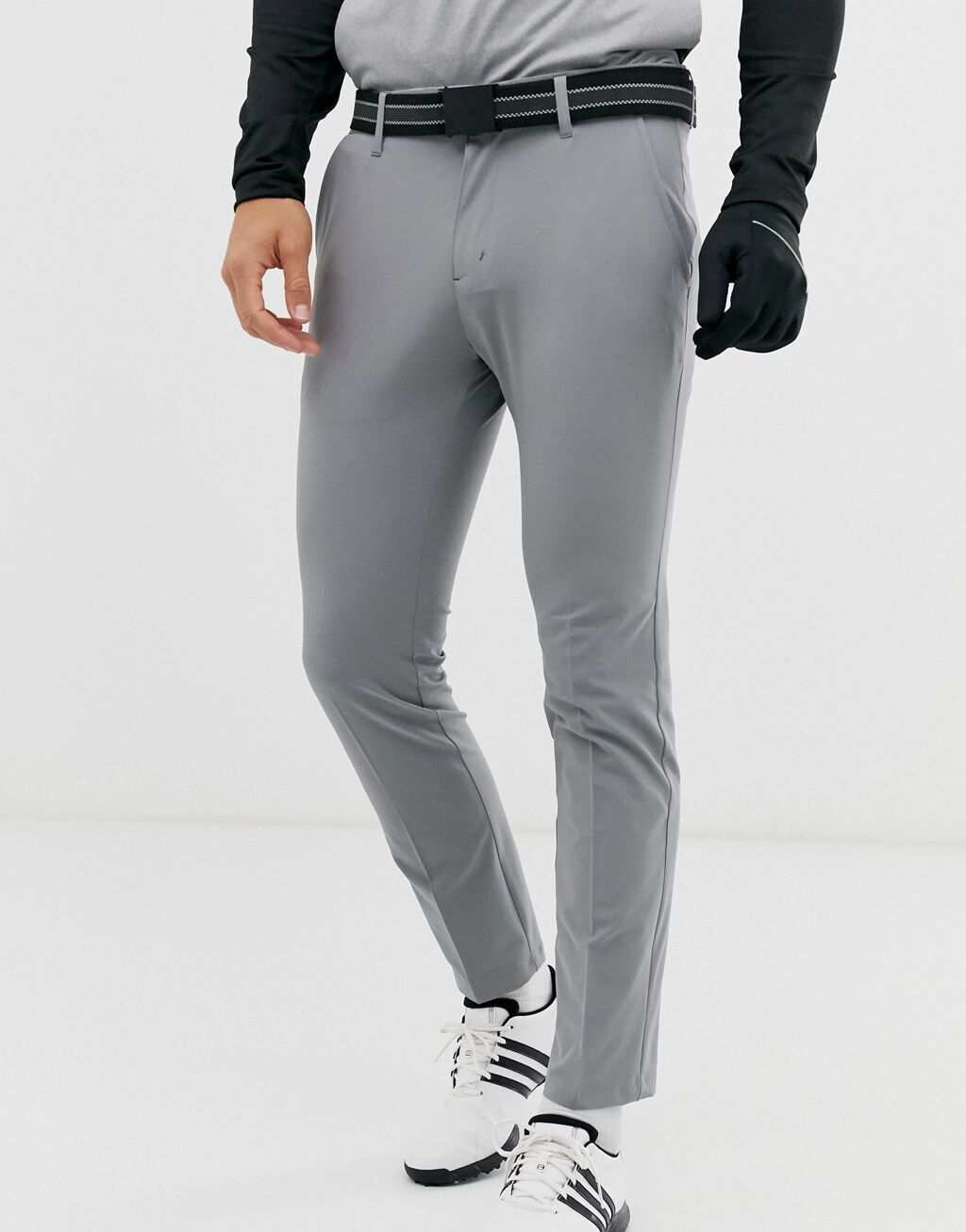 

Серые зауженные брюки adidas Golf Ultimate