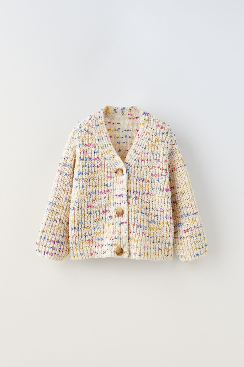 

Вязаный кардиган Zara, экрю