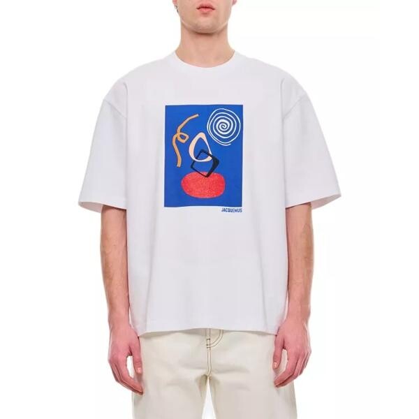 

Футболка cuadro cotton t-shirt Jacquemus, белый