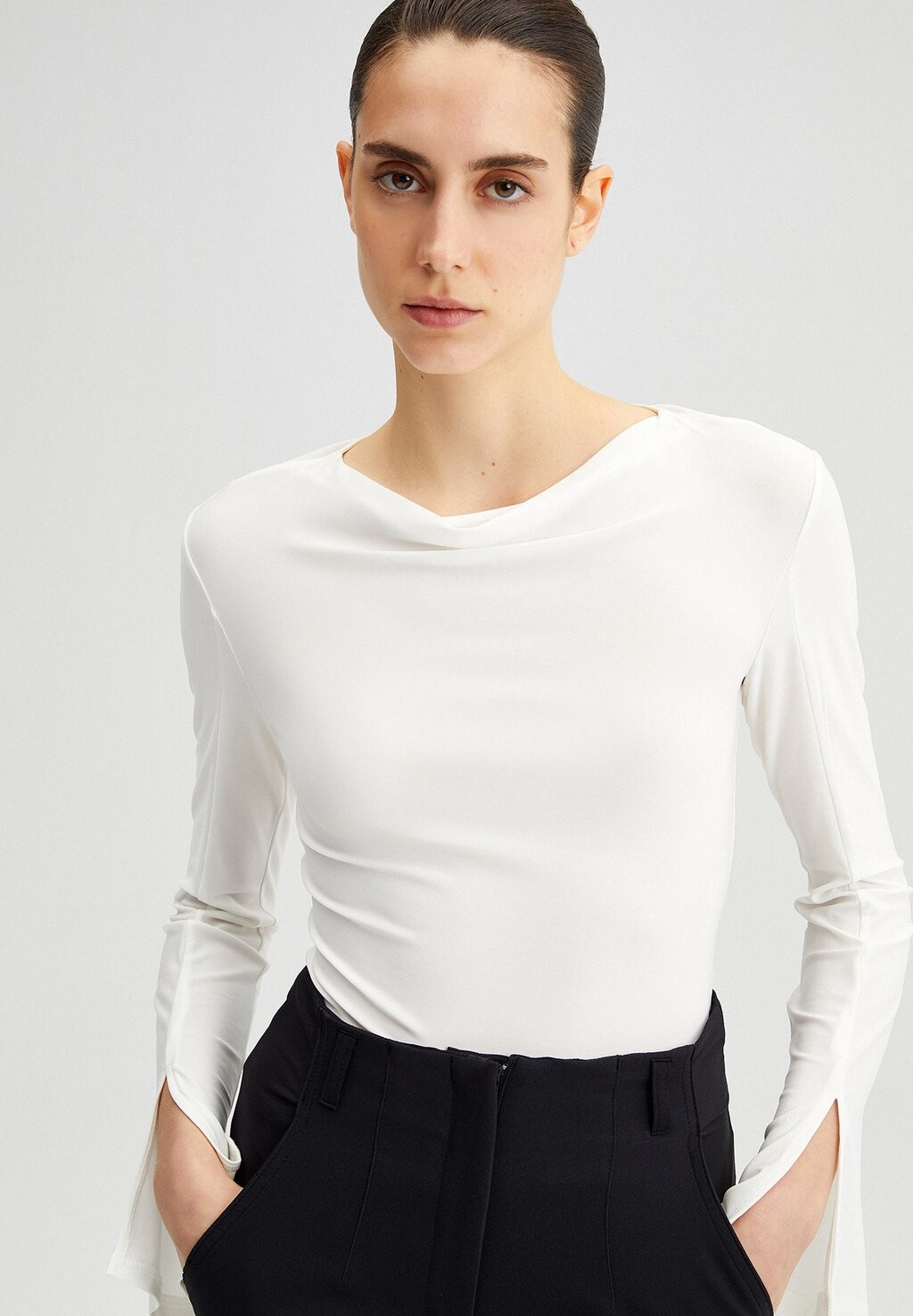 

Футболка с длинным рукавом BODY With SLIT Touché Privé, цвет off white