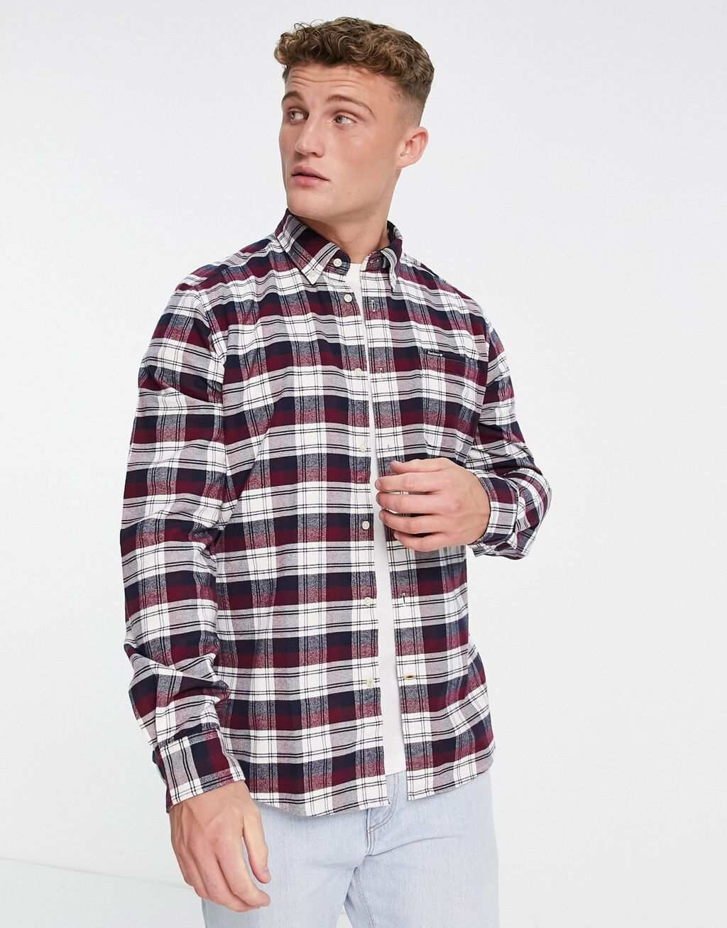 

Красная рубашка в клетку Barbour Stonewell