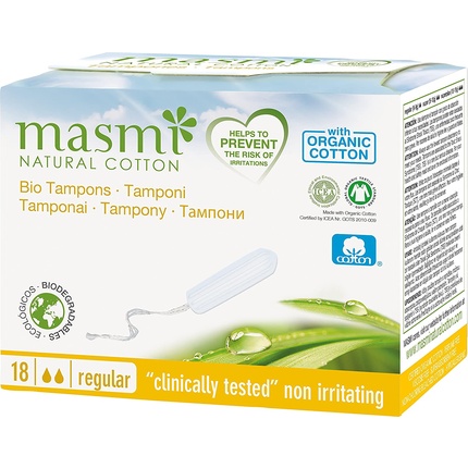 MASMI NATURAL COTTON Органические тампоны Classic органические влажные гигиенические салфетки для детей masmi natural cotton 60 шт