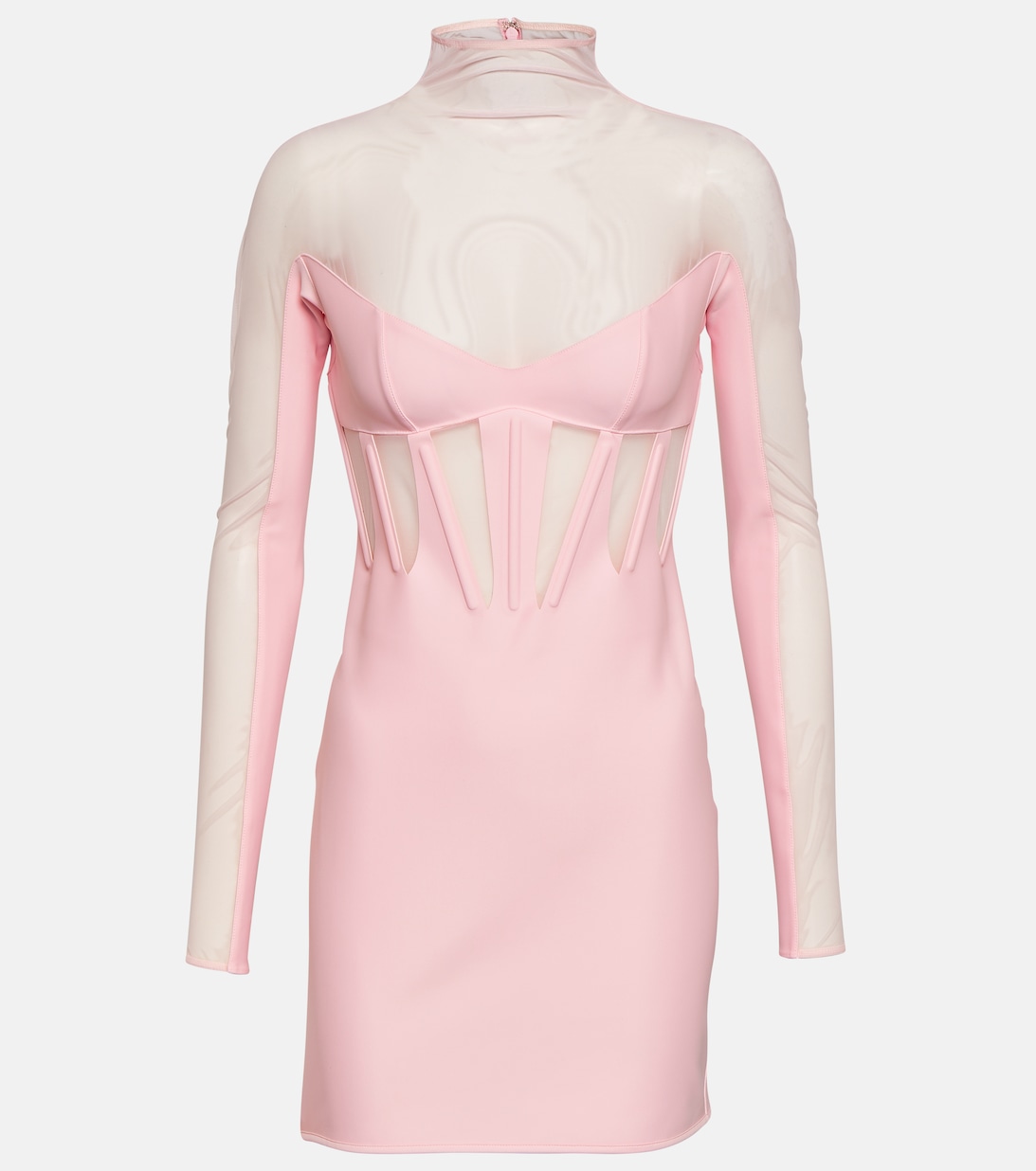 цена Корсетное мини-платье MUGLER, розовый