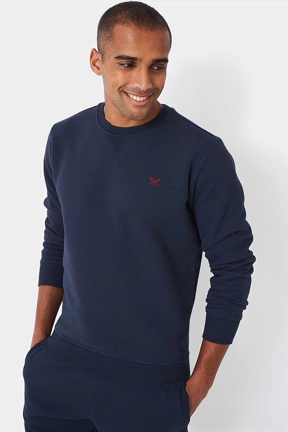 

Толстовка Crew Clothing со скрещенными веслами и круглым вырезом Crew Clothing Company, синий