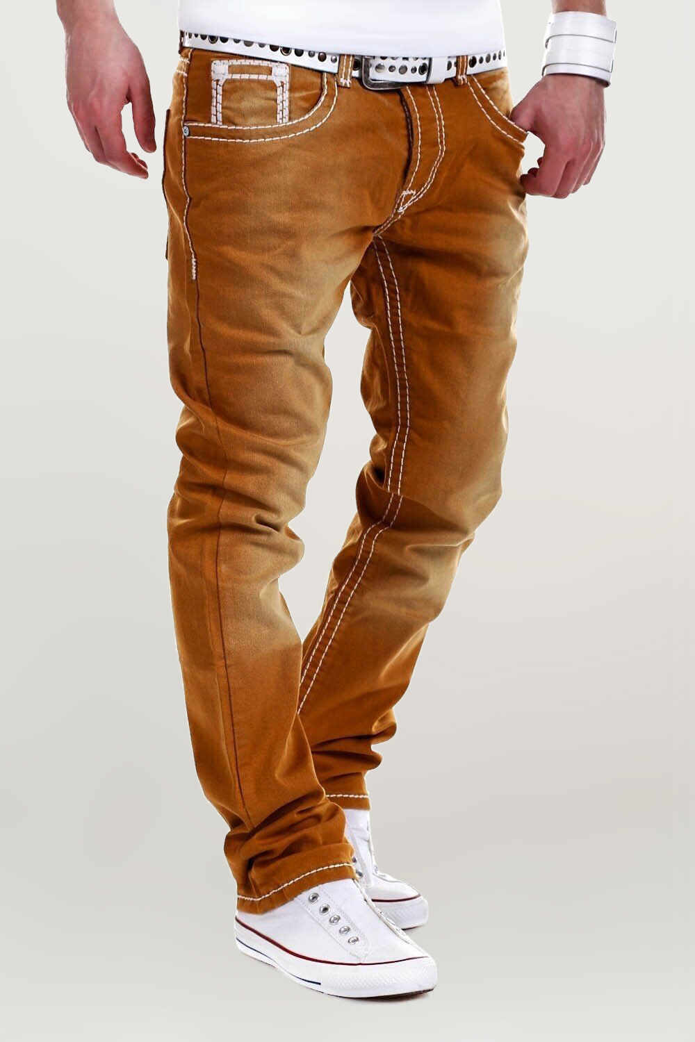 

Джинсы behype hose Stitch, коричневый
