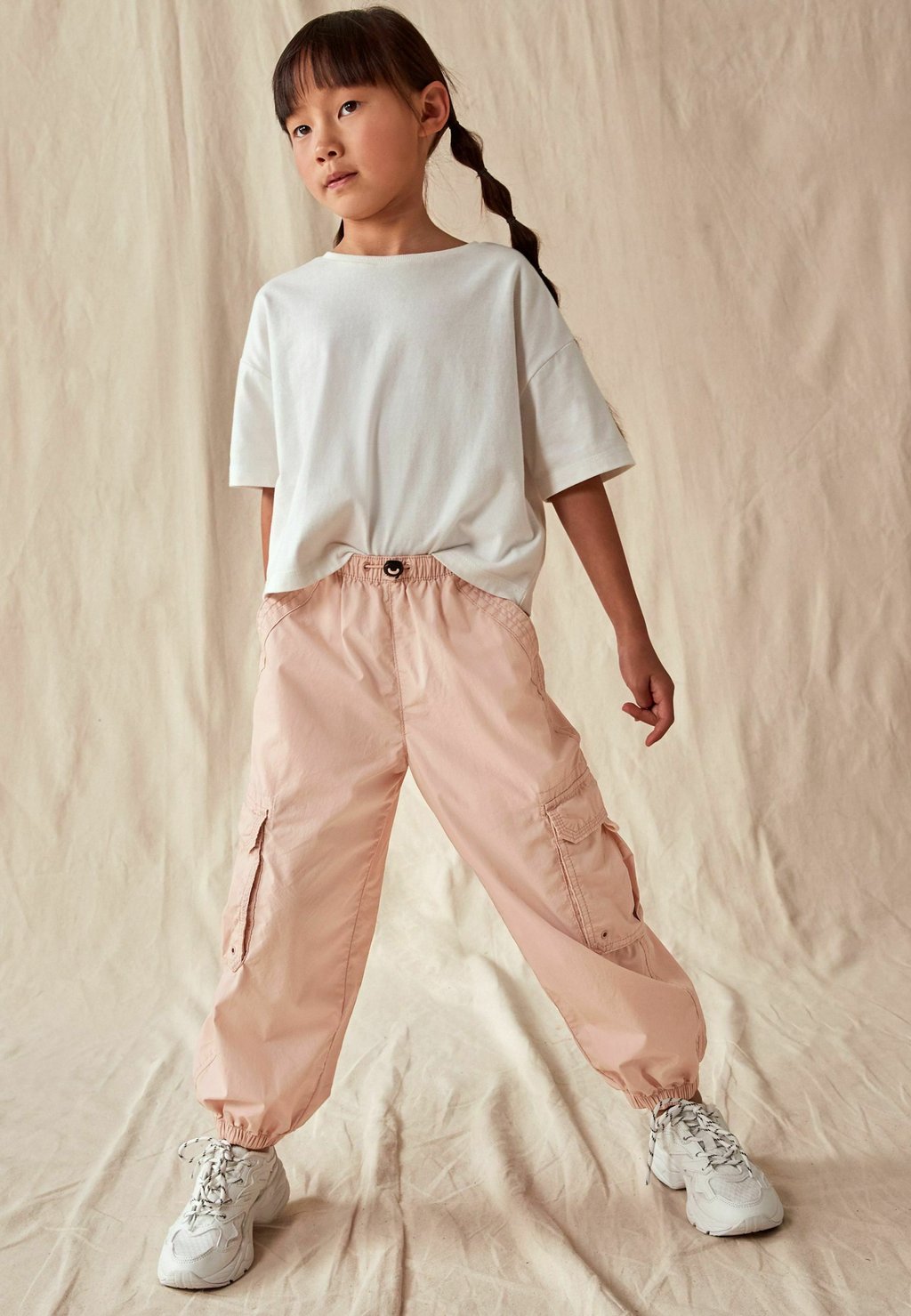 Брюки-карго Parachute Regular Fit Next, цвет light pink