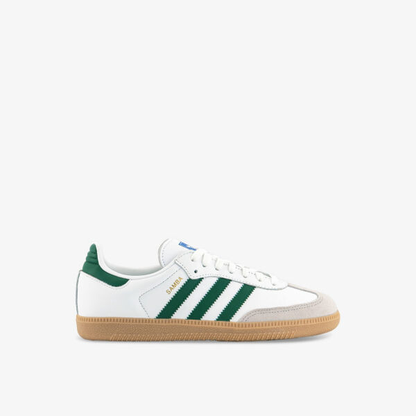 

Кожаные низкие кеды samba og с логотипом Adidas, белый