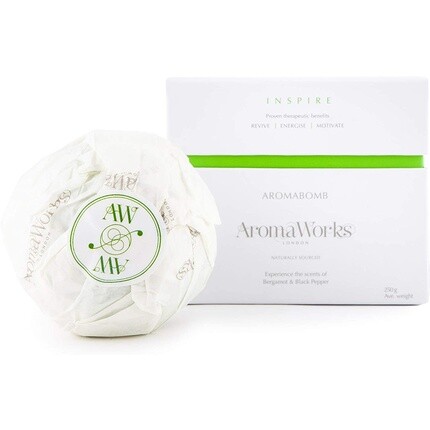 

Inspire Aromabomb Бергамот и черный перец 8,81 унции/250 г, Aromaworks