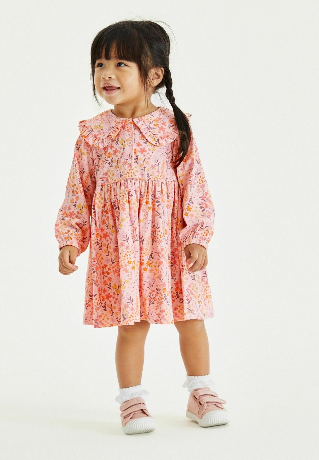 

Летнее платье Long Sleeve Standard Next, цвет pink floral