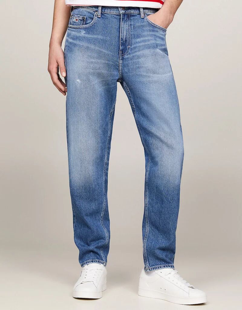 Синие зауженные джинсы Tommy Jeans