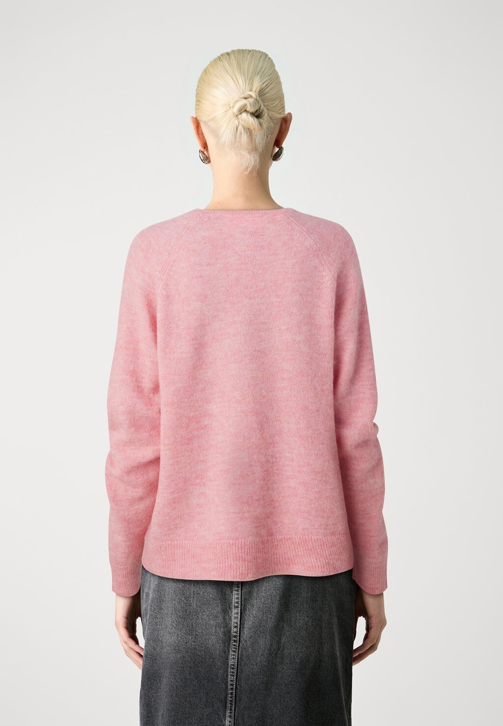 

Вязаный свитер SLFLULU NEW V NECK NOOS Selected, розовый