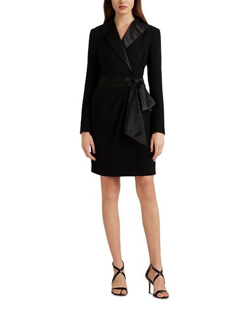 

Платье-смокинг с искусственным запахом Ralph Lauren, цвет Black
