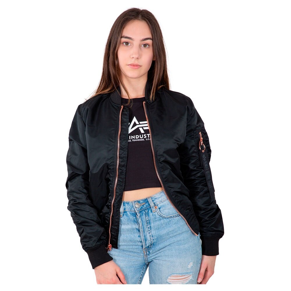 цена Куртка Alpha Industries MA-1 VF LW, черный