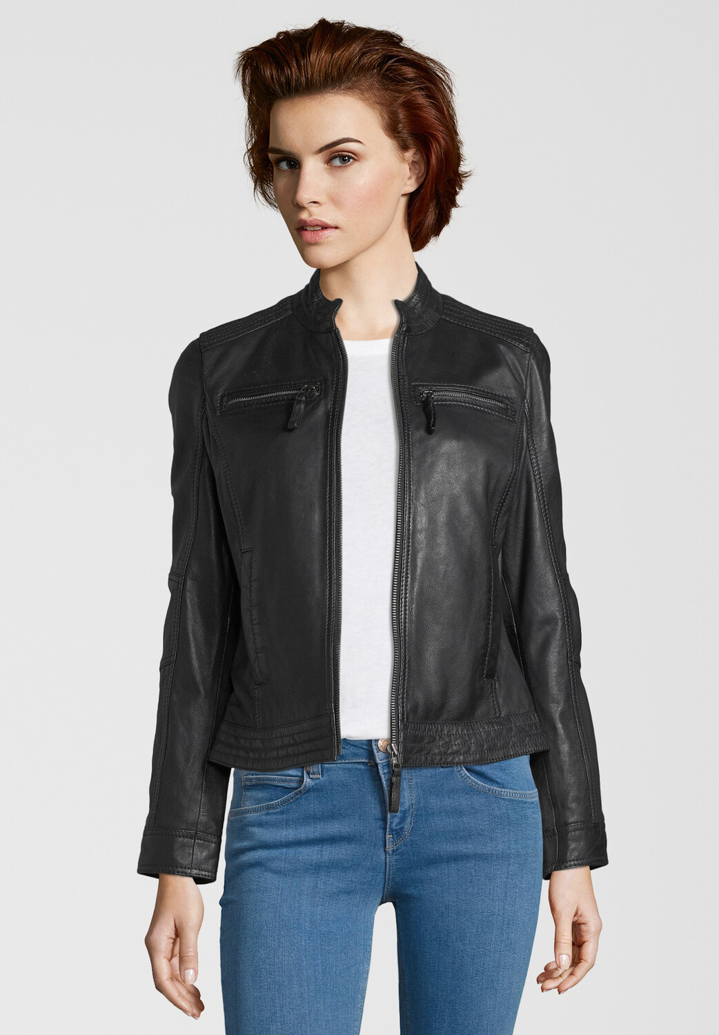 

Кожаная куртка 7eleven Bikerjacke SALVINA, черный