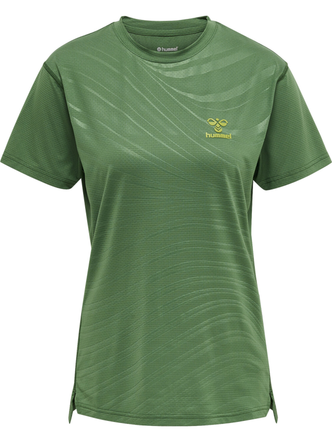 

Футболка Hummel Trikot S/S Hmlongrid Poly Tee S/S Wo, цвет MYRTLE/DARK CITRON