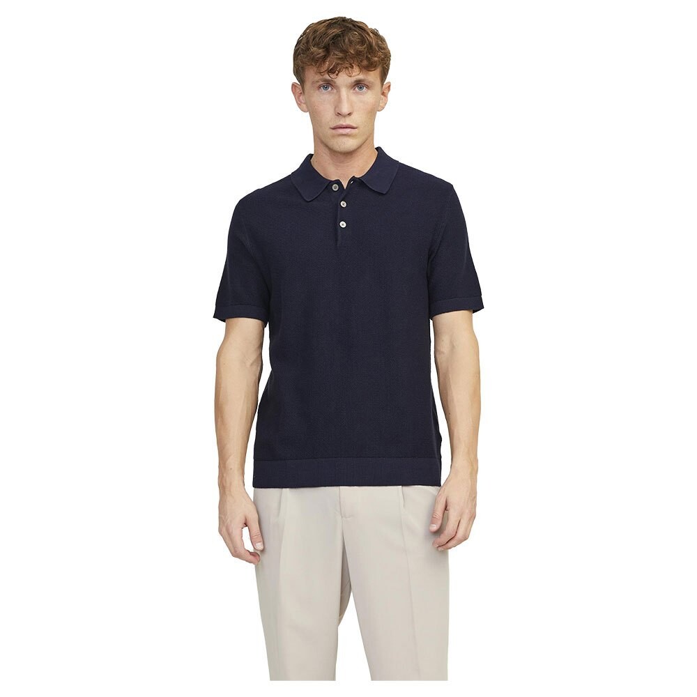 

Поло с коротким рукавом Jack & Jones Lusandri Knit, синий