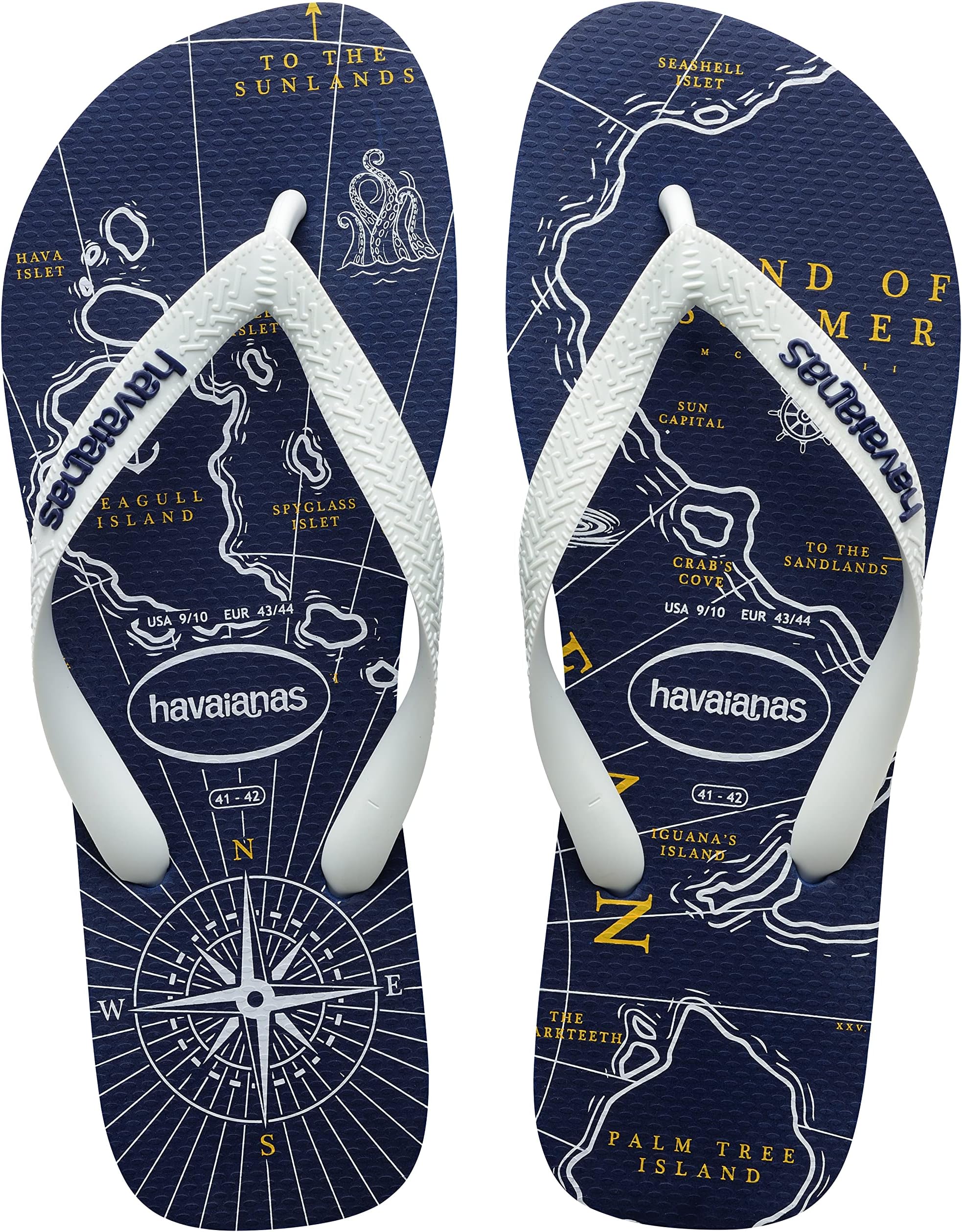 

Шлепанцы Top Nautical Flip Flop Sandal Havaianas, цвет Navy Blue/White/Navy Blue 1