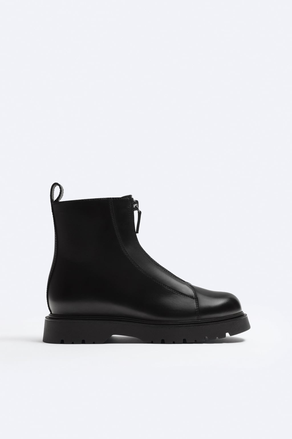 

Ботинки на спортивной подошве с молнией ZARA, черный