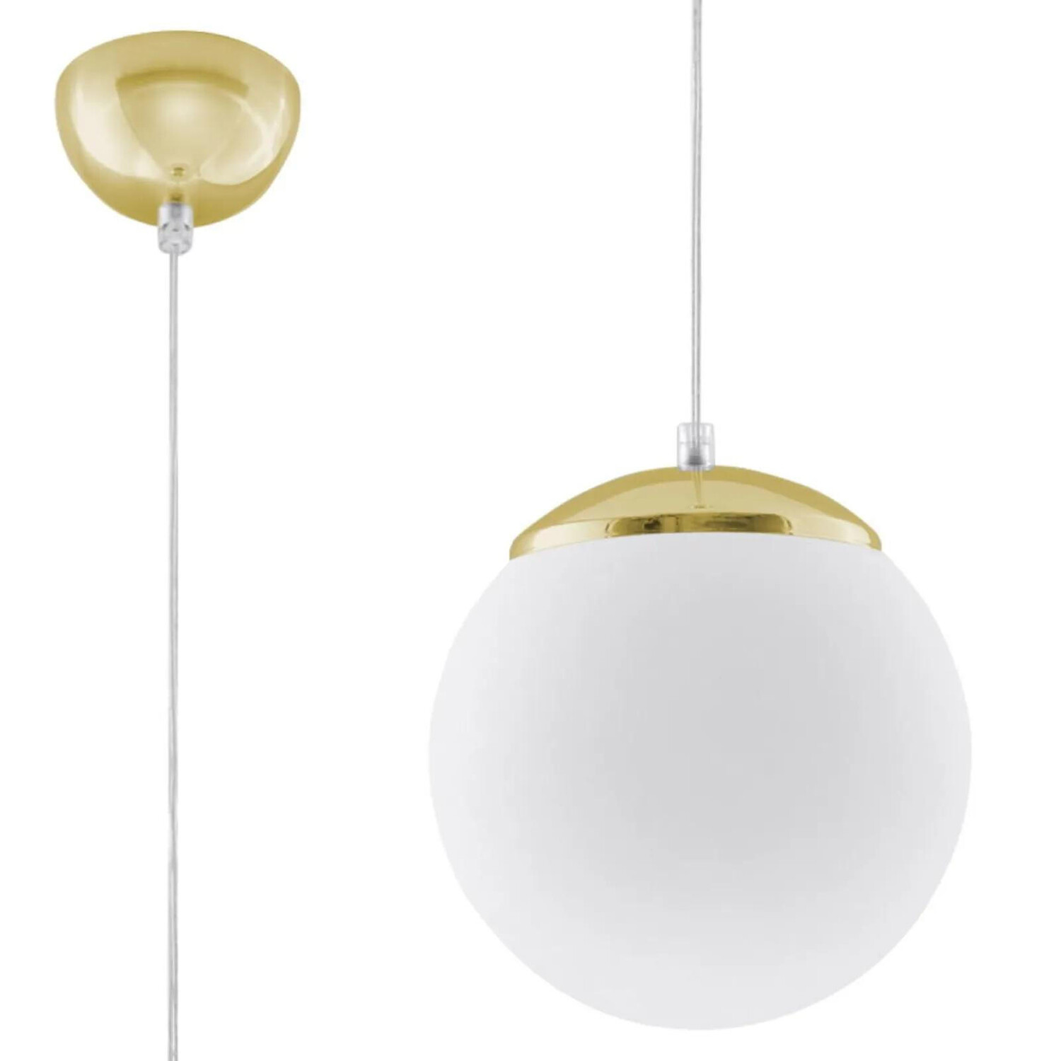

Подвесная лампа famlights, 10x10x110 см, белый/золотой