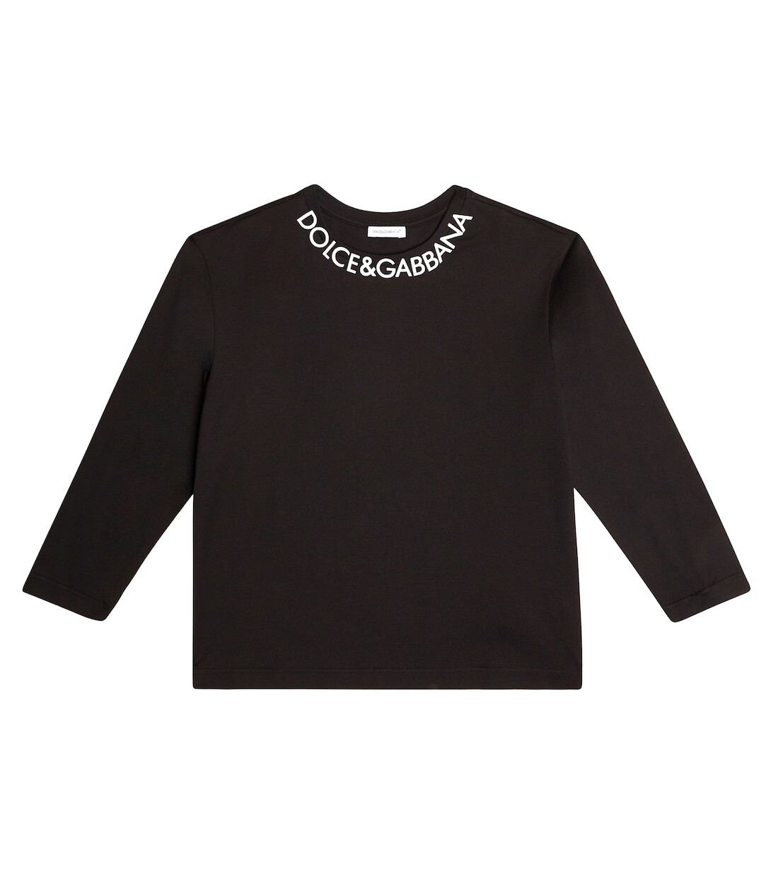 

Хлопковая футболка с логотипом Dolce&Gabbana, черный