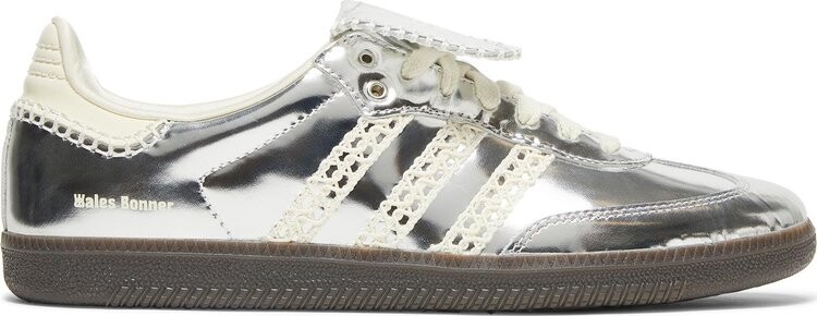 

Кроссовки Wales Bonner x Samba 'Silver Metallic', серебряный