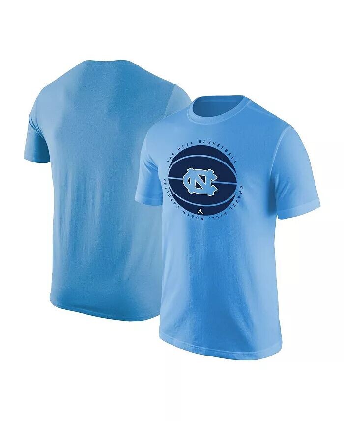 

Мужская синяя баскетбольная футболка с логотипом Carolina North Carolina Tar Heels Jordan, синий