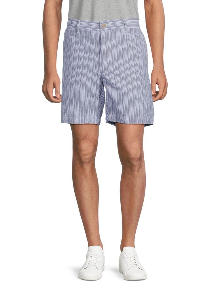 

Полосатые шорты Yarn Dye Ben Sherman, индиго