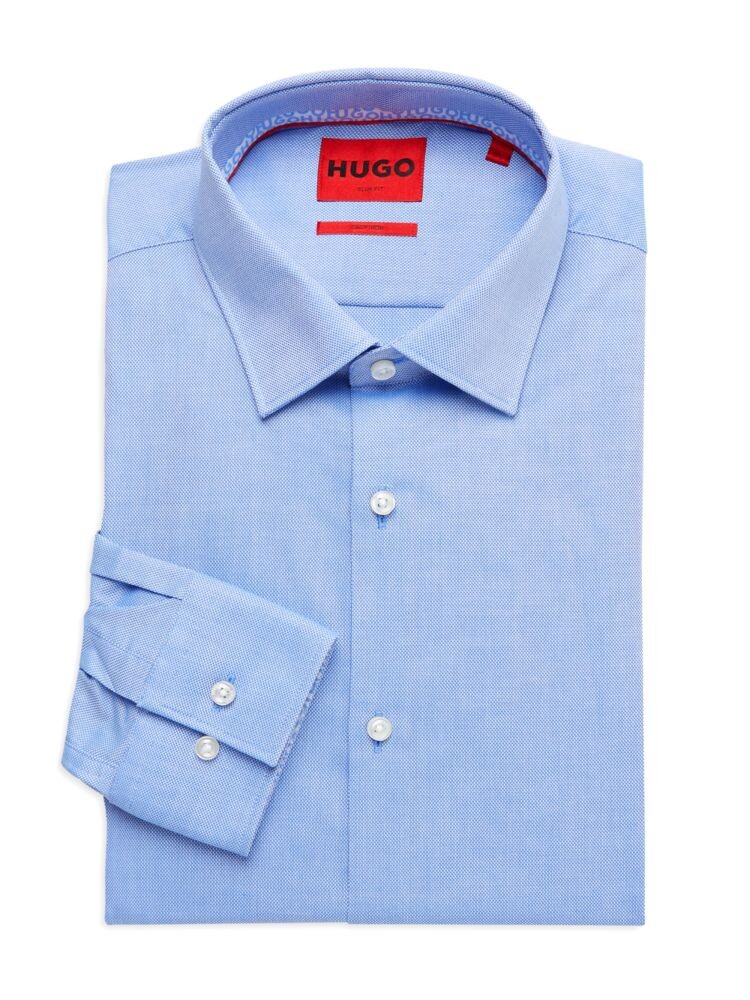 

Классическая рубашка приталенного кроя Koey Easy Iron Hugo, синий