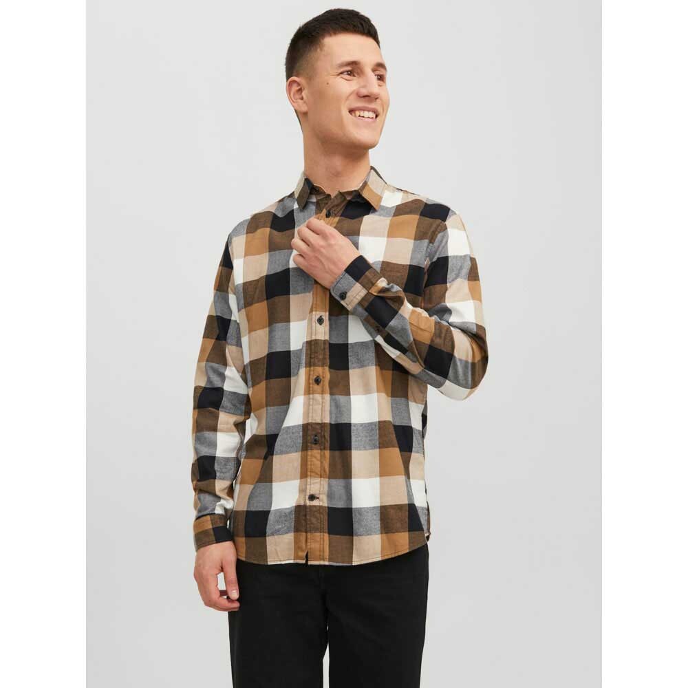 

Рубашка с длинным рукавом Jack & Jones Buffalo Twill, коричневый