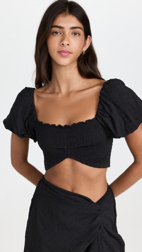 

Топ Peixoto Louisa Crop, черный