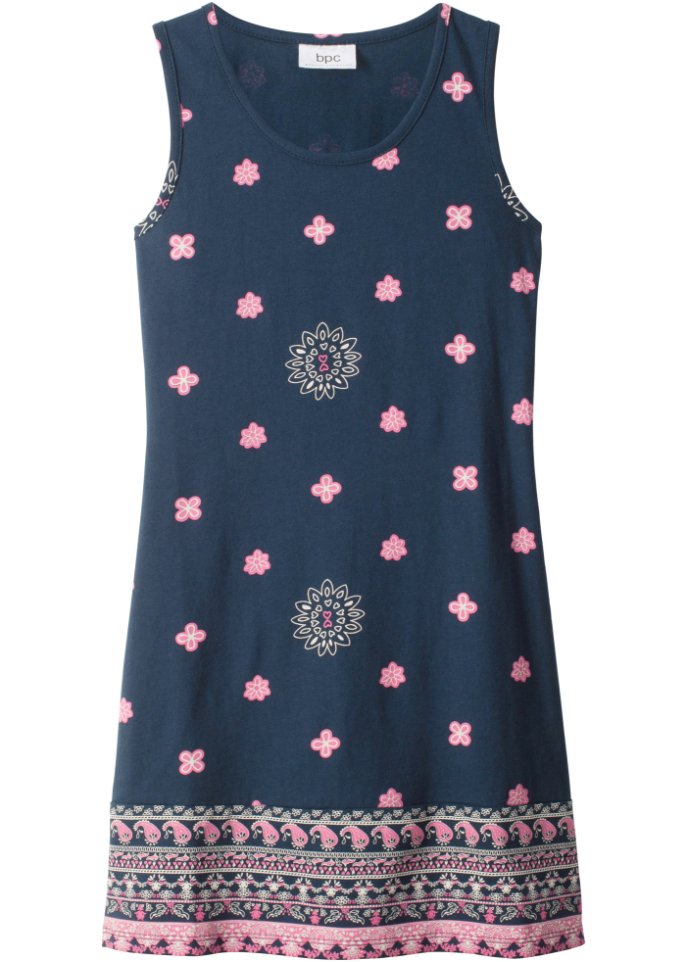 Летнее платье для девочки из натурального хлопка Bpc Bonprix Collection, синий