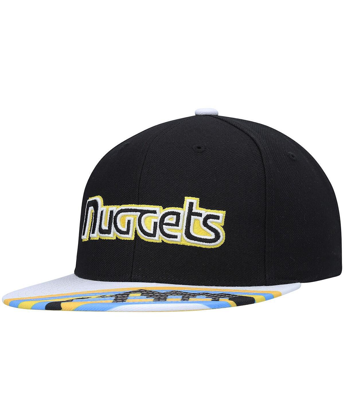 

Мужская шляпа с крышками черного и золотого цвета Denver Nuggets Hardwood Classics Reload 3.0 Snapback Hat Mitchell & Ness