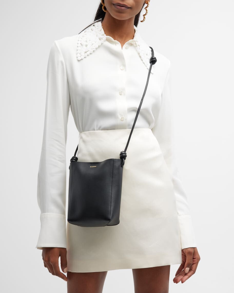 

Кожаная сумка через плечо Giro Bucket Jil Sander